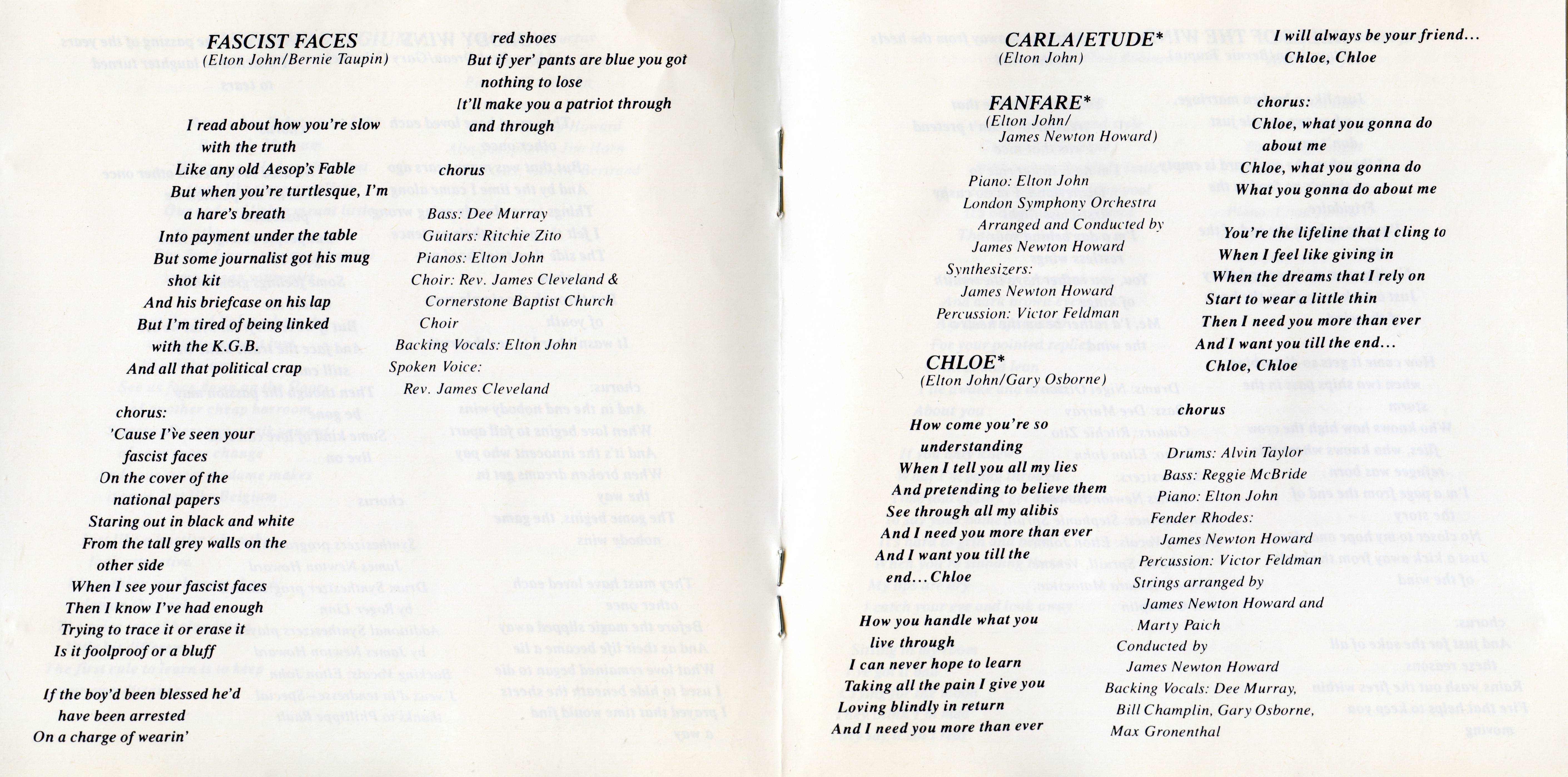 Elton John The Fox [booklet05 d]